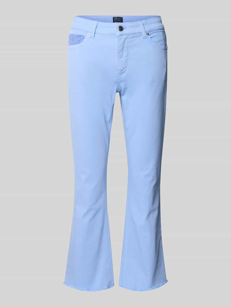 RAFFAELLO ROSSI Regular fit jeans met franjes