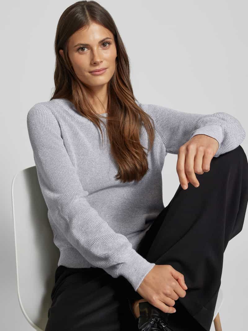 monari Gebreide pullover met ballonmouwen