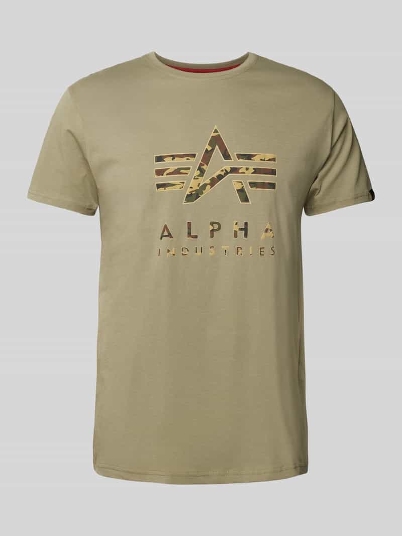 alpha industries T-shirt met labelprint