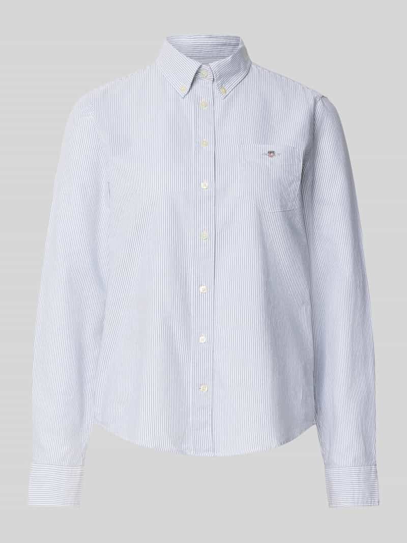 Gant Overhemdblouse met button-downkraag en sportmanchetten