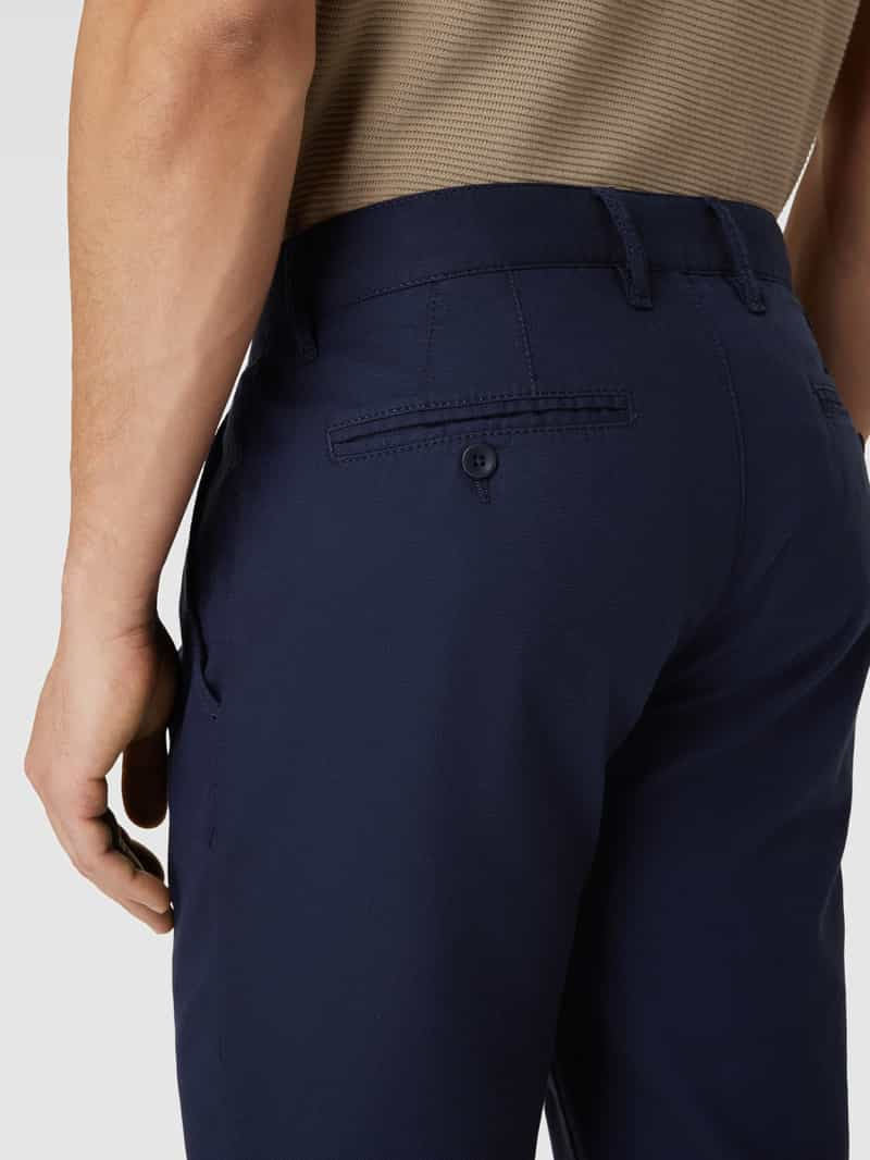 Alberto Regular fit broek met structuurmotief model 'LOU'