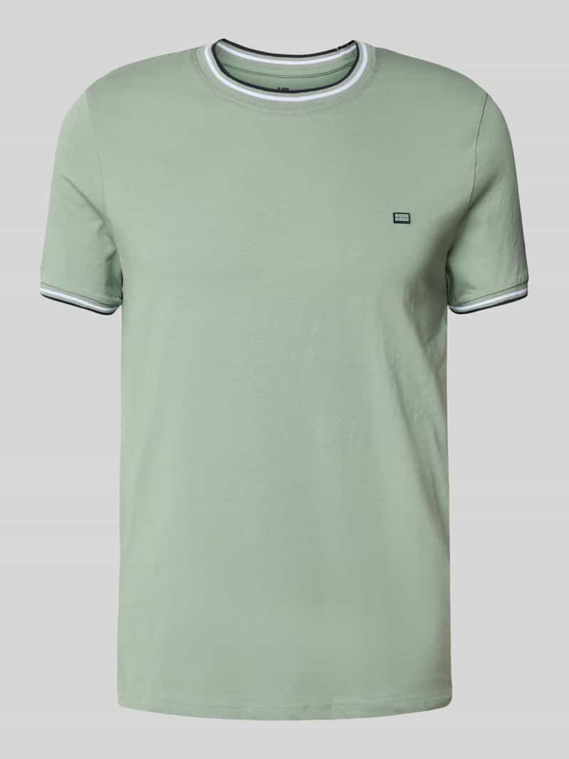 Christian Berg Men T-shirt met ribboorden