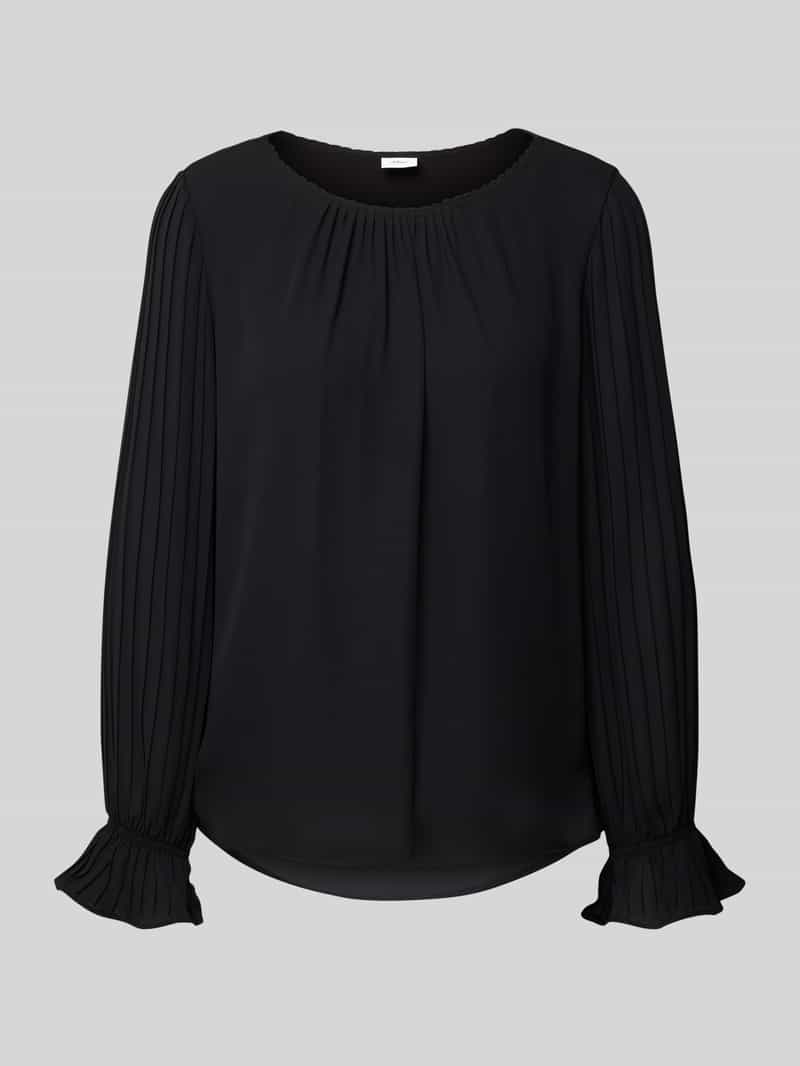 s.Oliver BLACK LABEL Regular fit blouseshirt met viscose