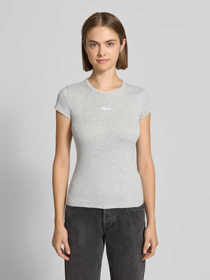 REVIEW T-shirt met kleine logo-opschrift
