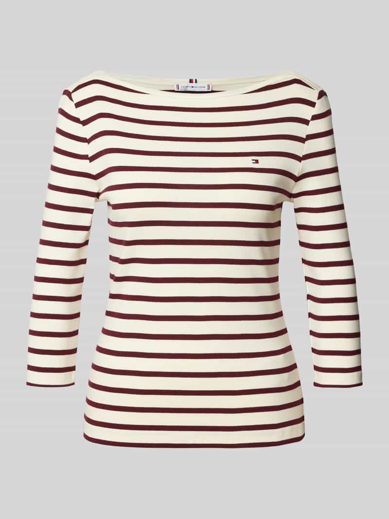 Tommy Hilfiger slim fit shirt met 3 4-mouwen