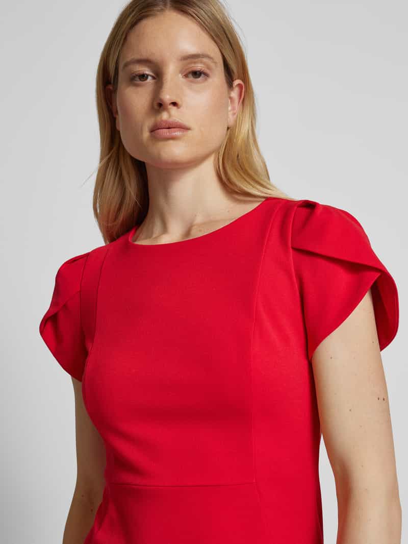 Vera Mont Knielange cocktailjurk met ronde hals