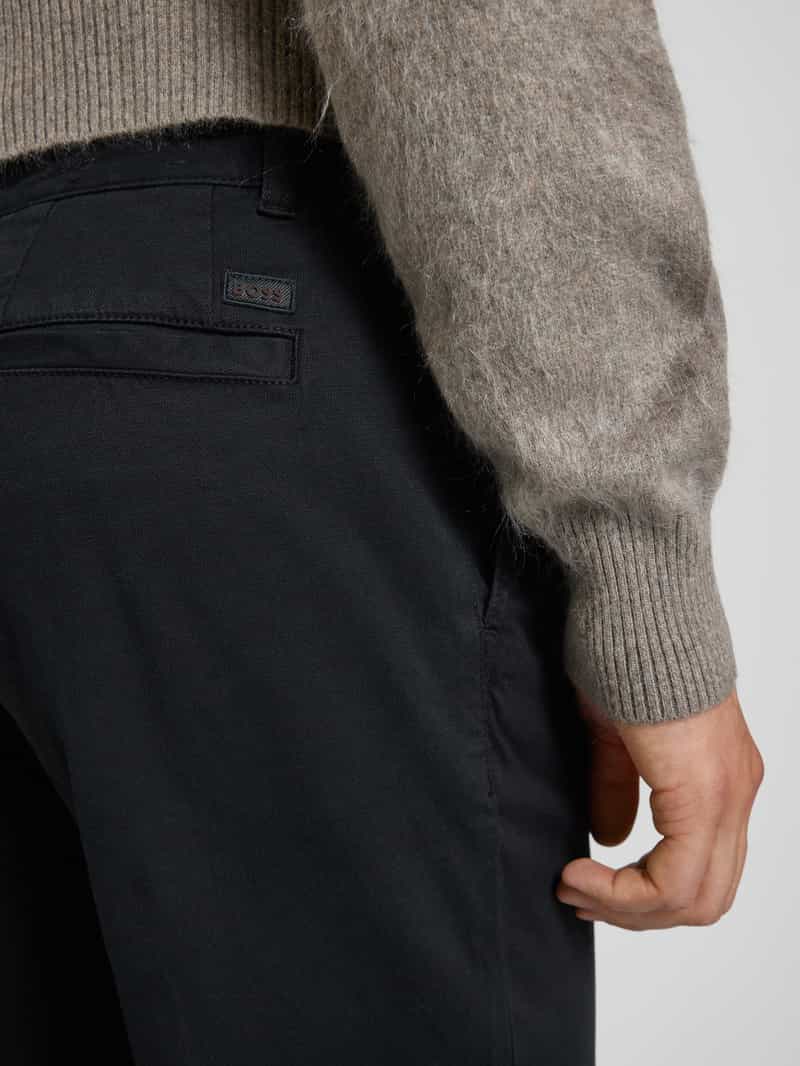 Boss Orange Slim fit chino met bandplooien