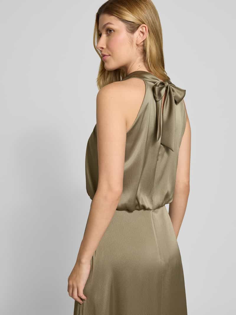 V by Vera Mont Cocktailjurk met vetersluiting en ritssluiting