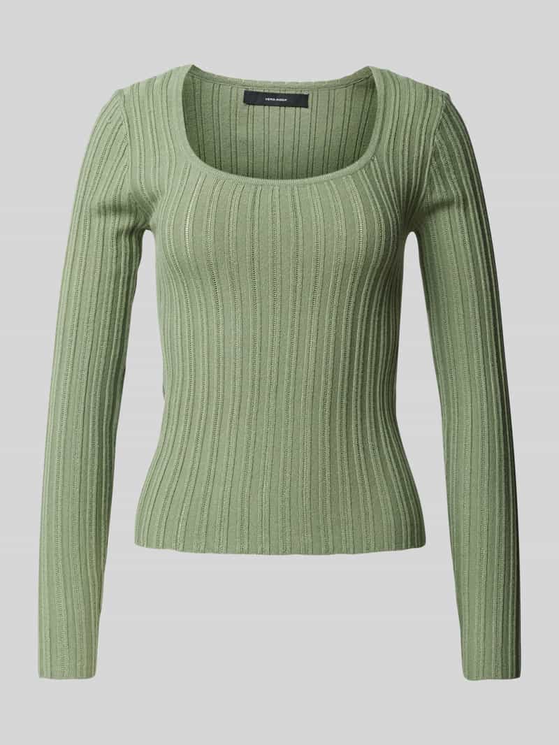 Vero Moda Slim fit gebreide pullover met viscose model 'CECILIE'