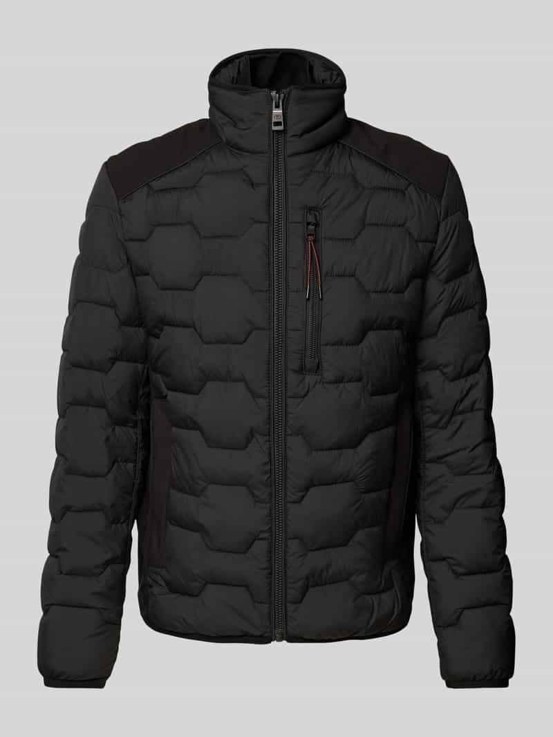Tom Tailor Regular fit gewatteerd jack met opstaande kraag