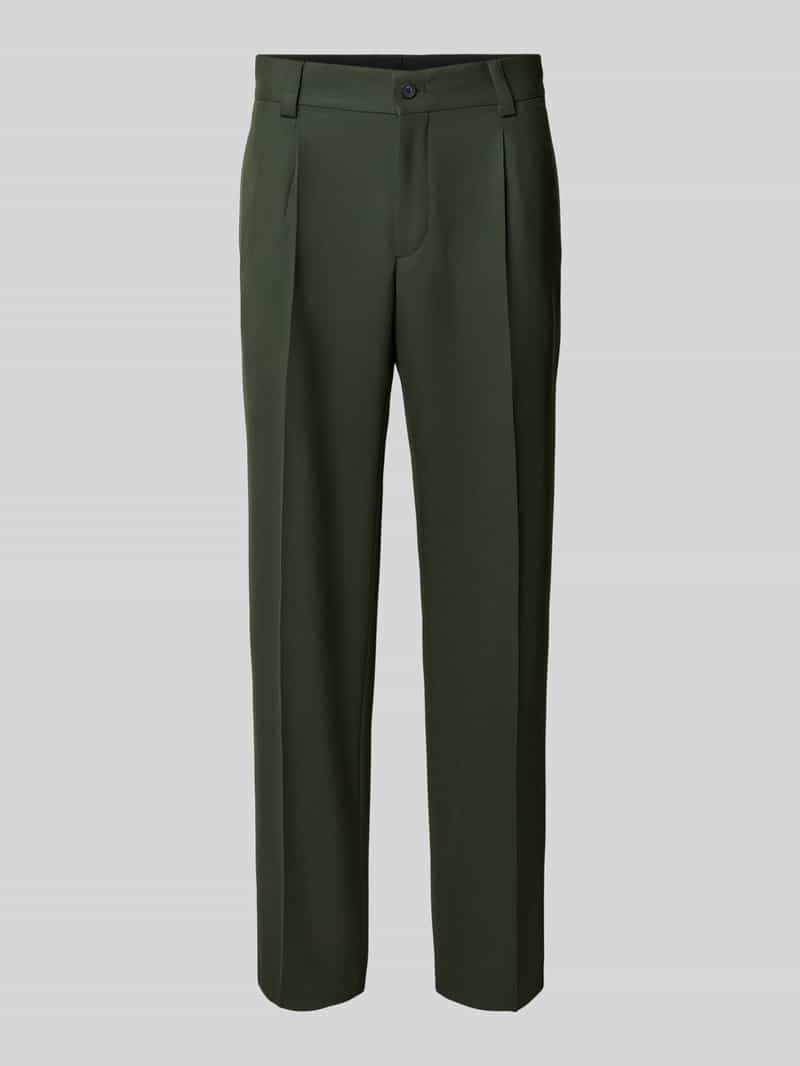 HUGO Regular fit pantalon met viscose