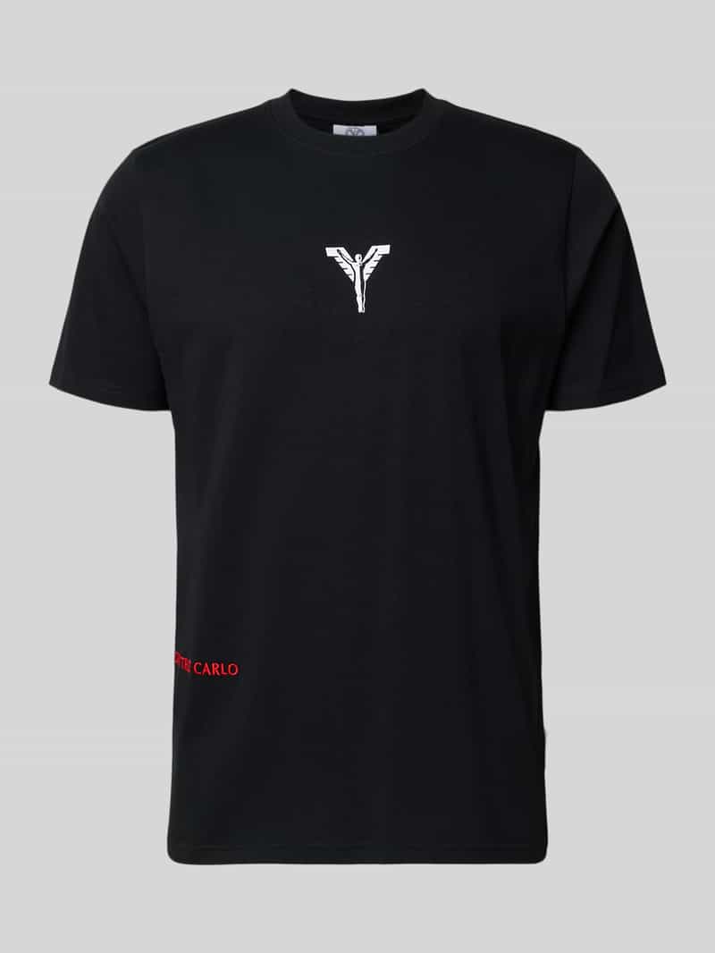 carlo colucci T-shirt met labelprint