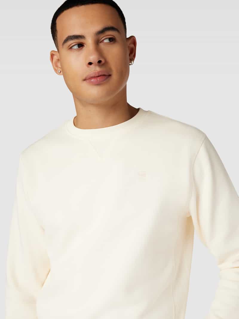 G-Star Raw Sweatshirt met logostitching model 'Premium'