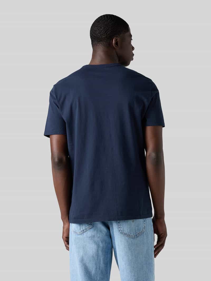 Levi's regular T-shirt donkerblauw marineblauw, foto 3