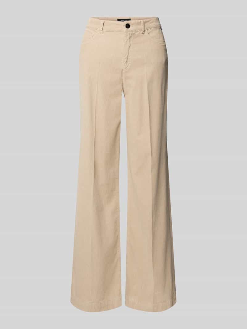 Marc Cain Wide fit corduroy broek met lyocell