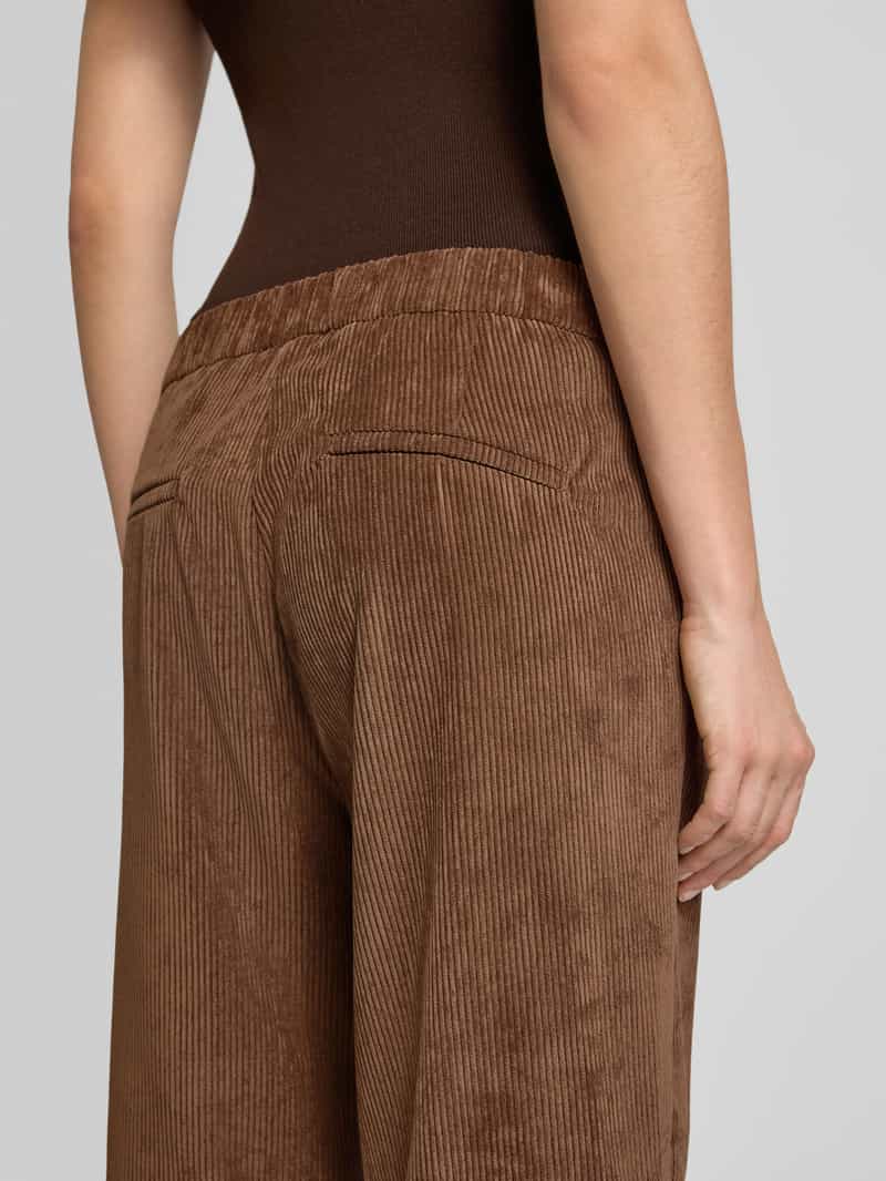MAC Korte corduroy broek met elastische band model 'CHIARA'