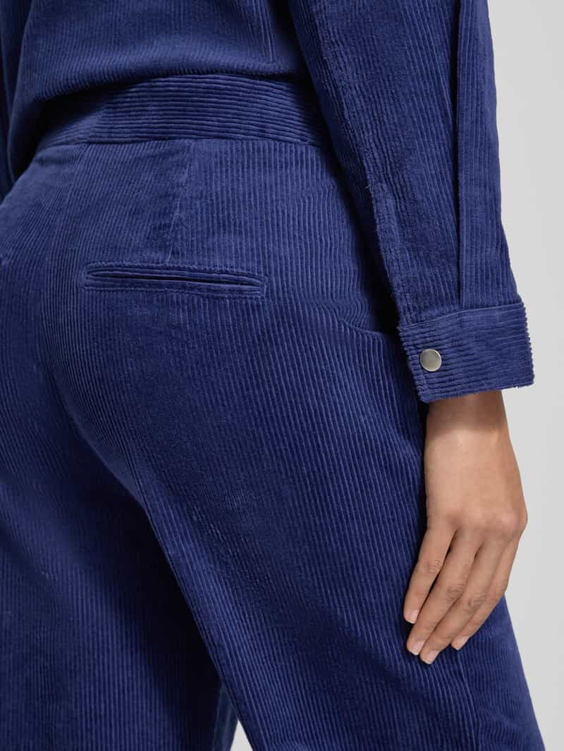 MSCH Copenhagen High waist coduroy broek model 'Geggo'