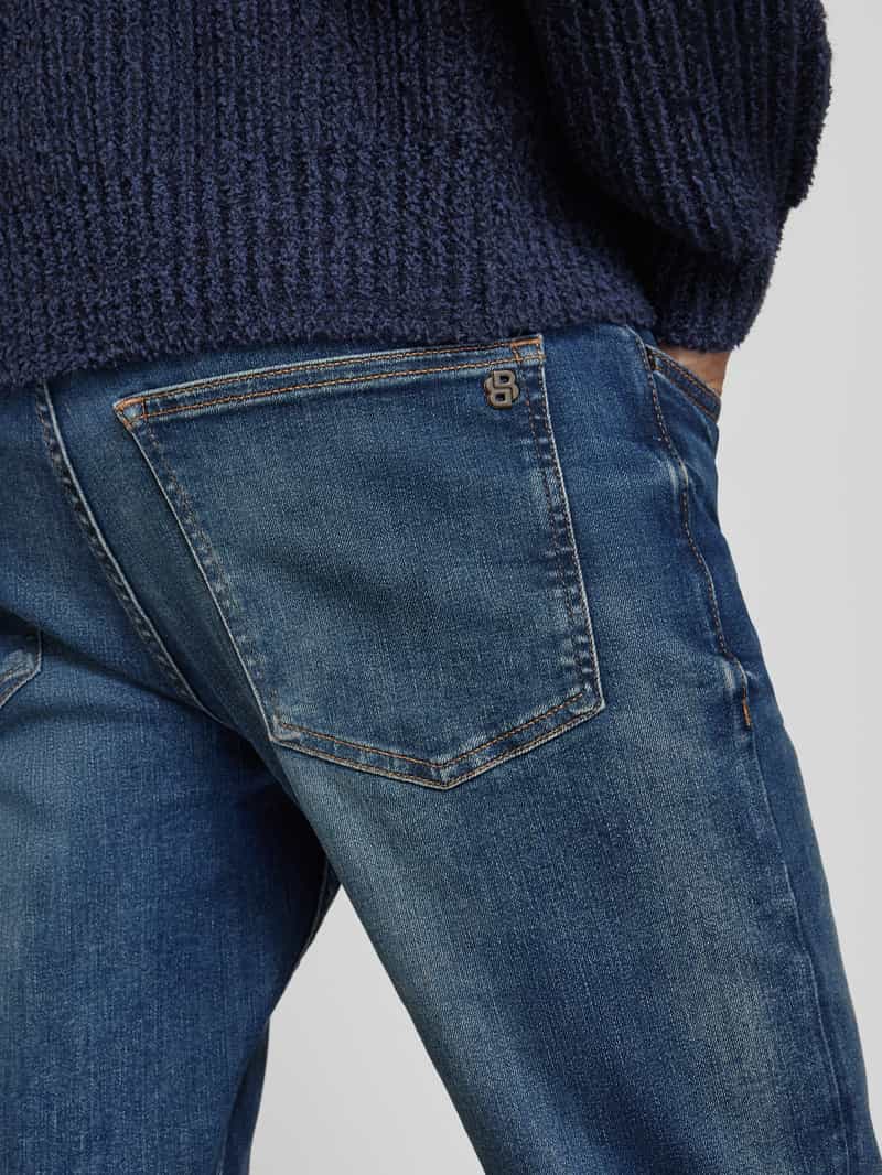 Boss Orange Regular fit jeans met labelpatch model 'DELAWARE'