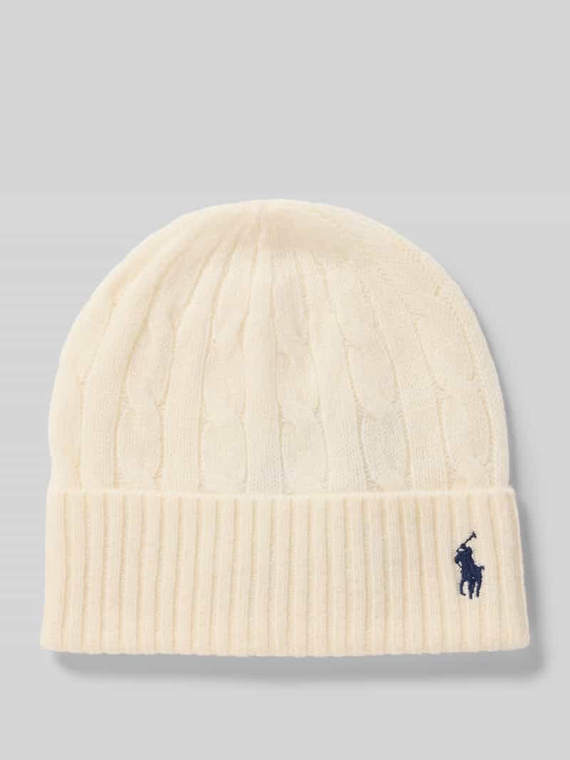 Polo Ralph Lauren Wollen muts met labelstitching