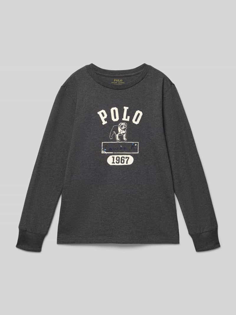 Polo Ralph Lauren Teens Shirt met lange mouwen en labelprint