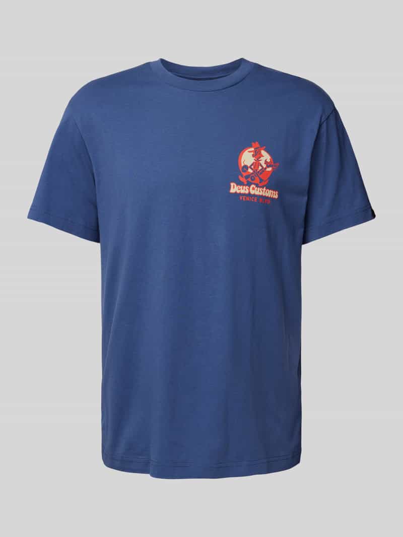 DEUS EX MACHINA T-shirt met labelprint model 'Gaucho'