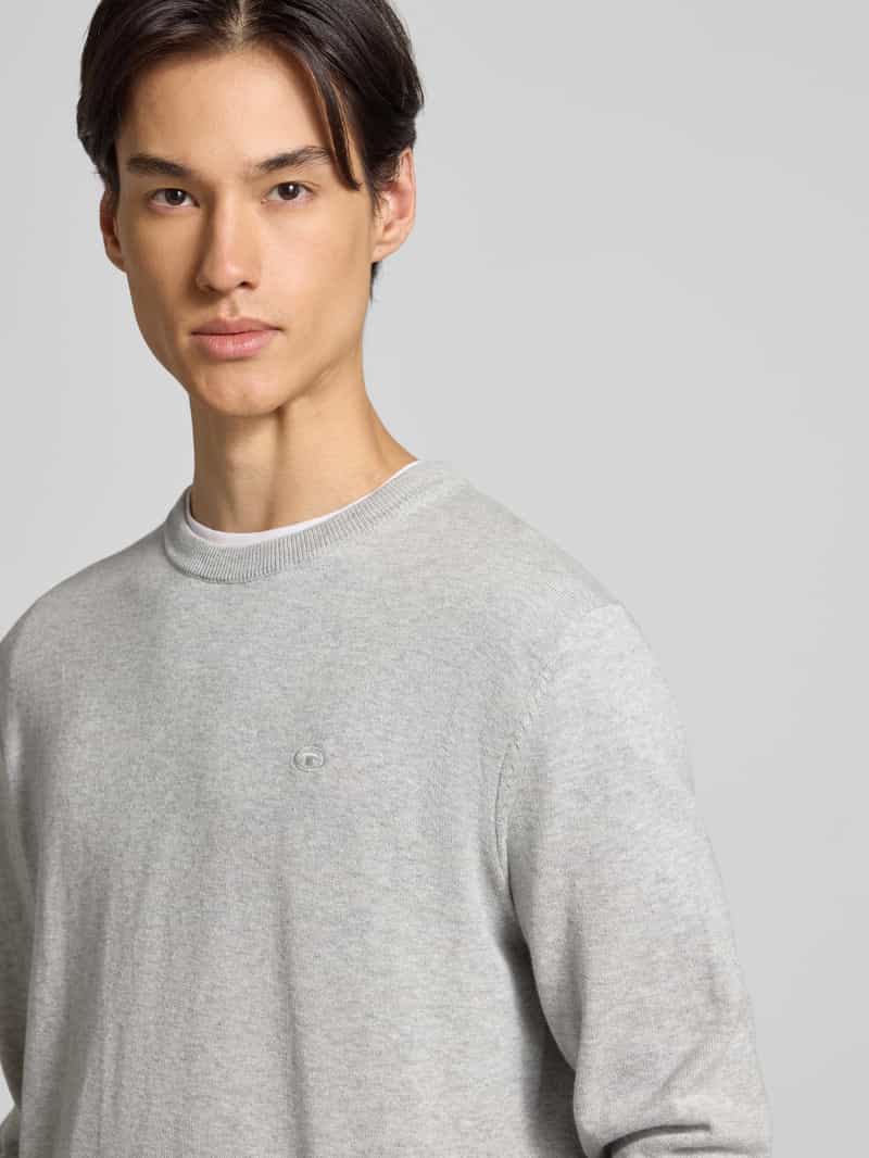 Tom Tailor Regular fit gebreide pullover van zuiver katoen