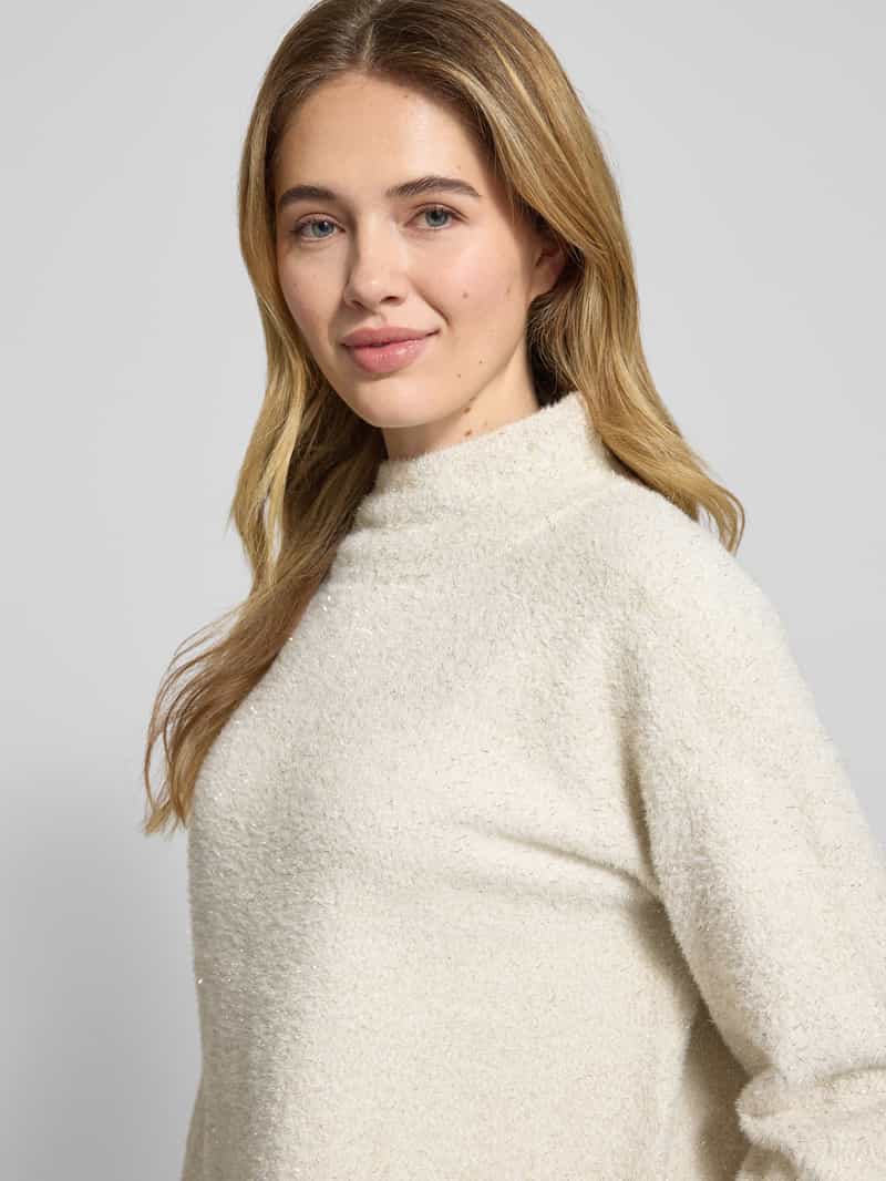 monari Gebreide pullover met opstaande kraag