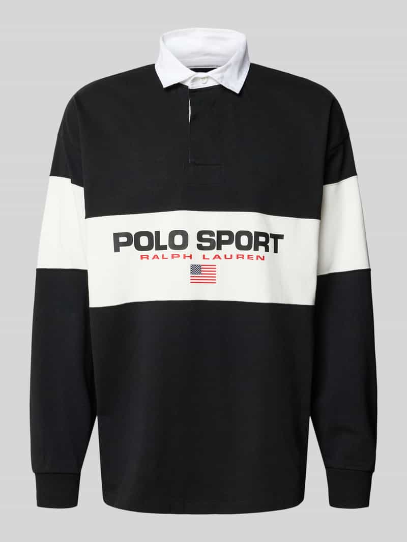 Polo Ralph Lauren Sweatshirt met polokraag en labelprint