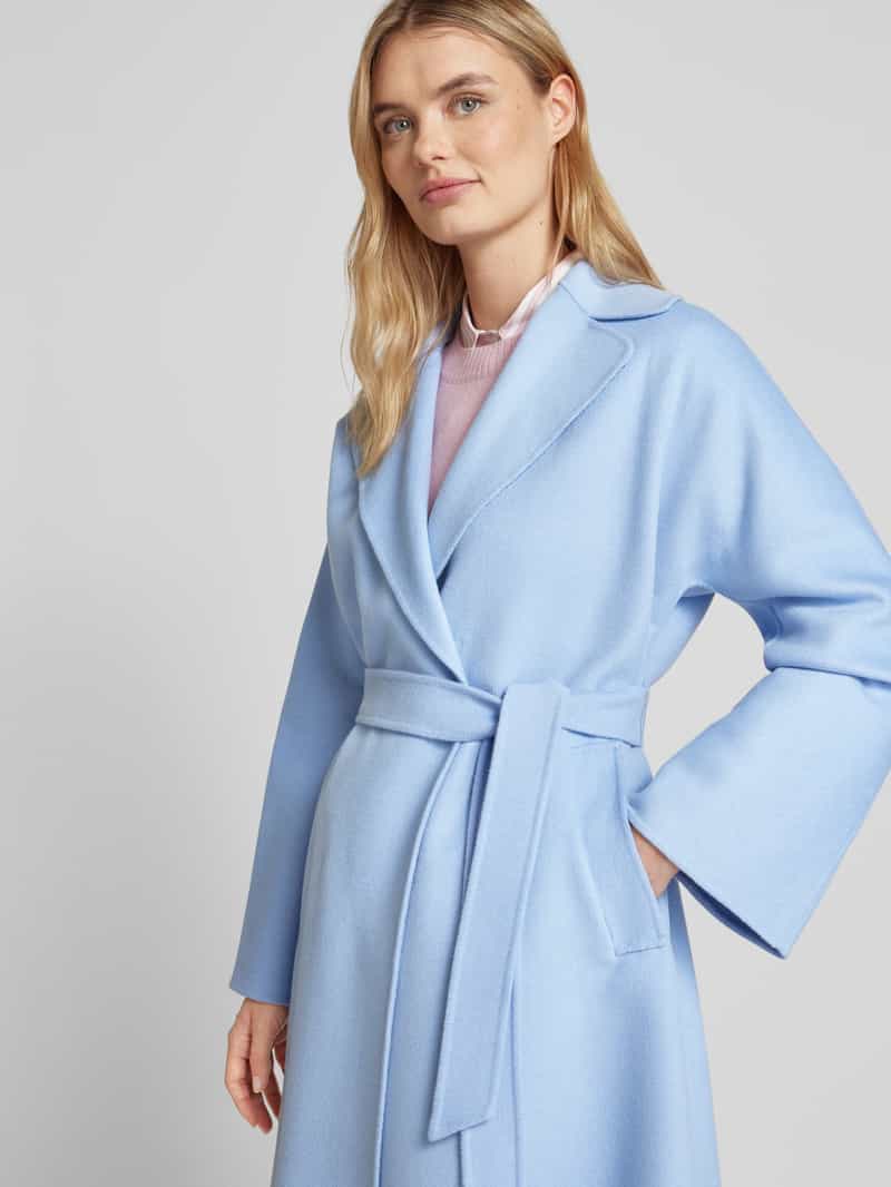 Weekend Max Mara Lange wollen jas met tailleriem model 'CIVADA'