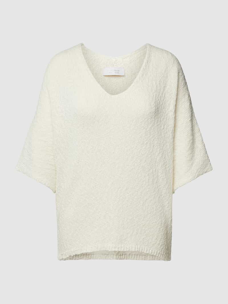 Gebreid shirt met structuurmotief Rich & Royal