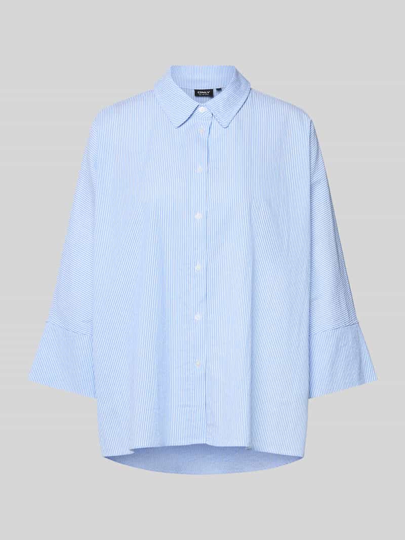 Boxy fit blouse van puur katoen model 'AUGUSTA'