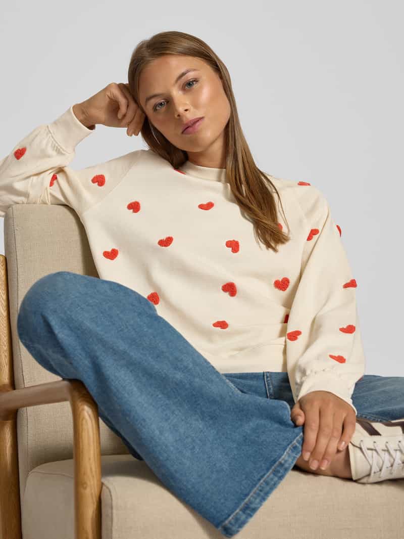 Ichi Sweatshirt met ribboorden model 'KASURA'