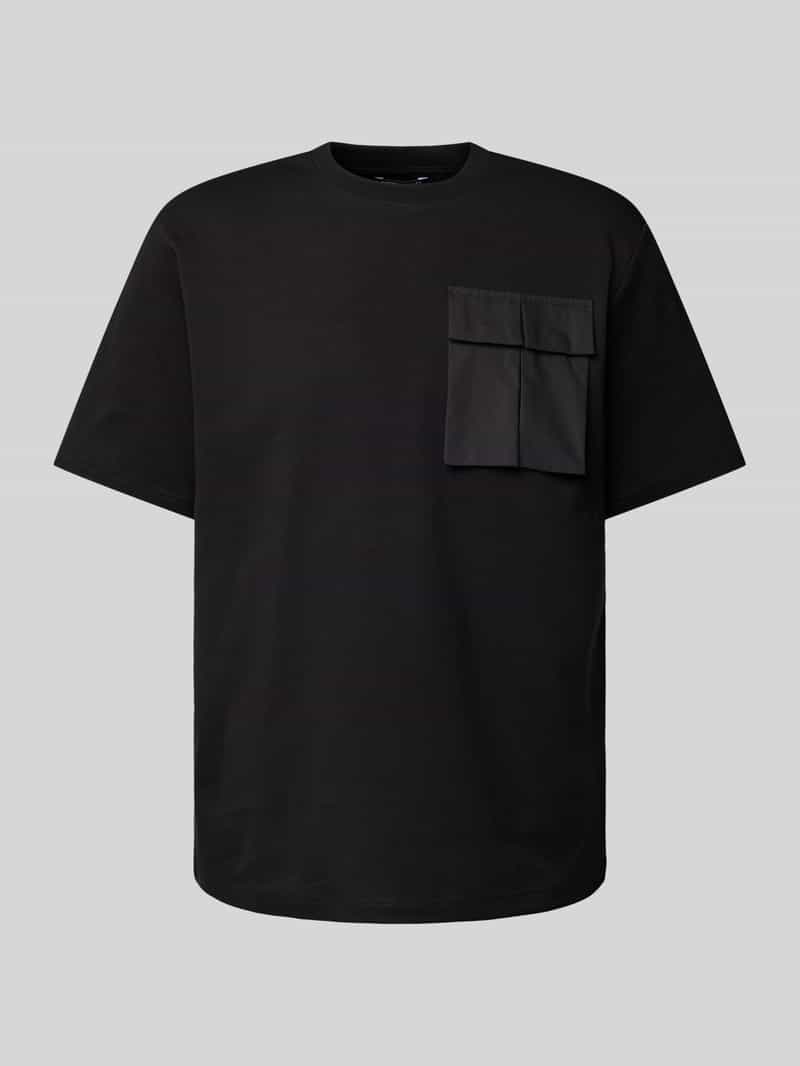 Antony Morato T-shirt met geribde ronde hals