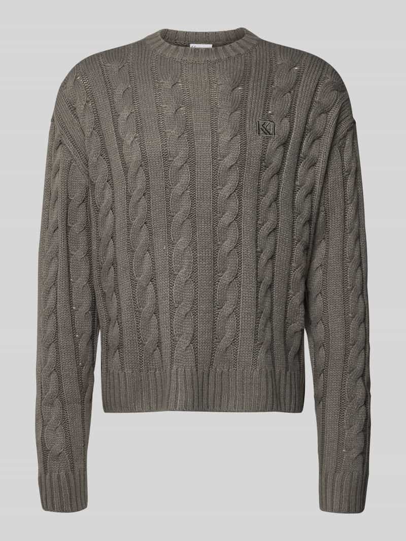 Karl Kani Gebreide pullover met ribboorden