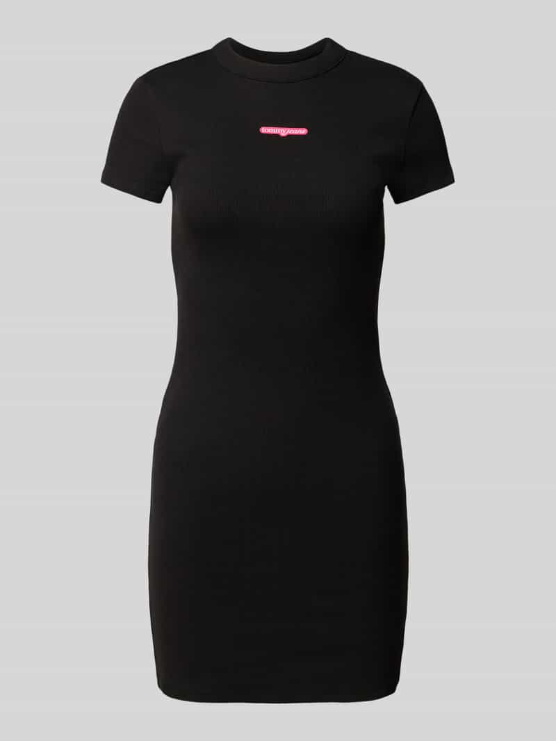 Tommy Jeans Smalle mini-jurk van ribstof