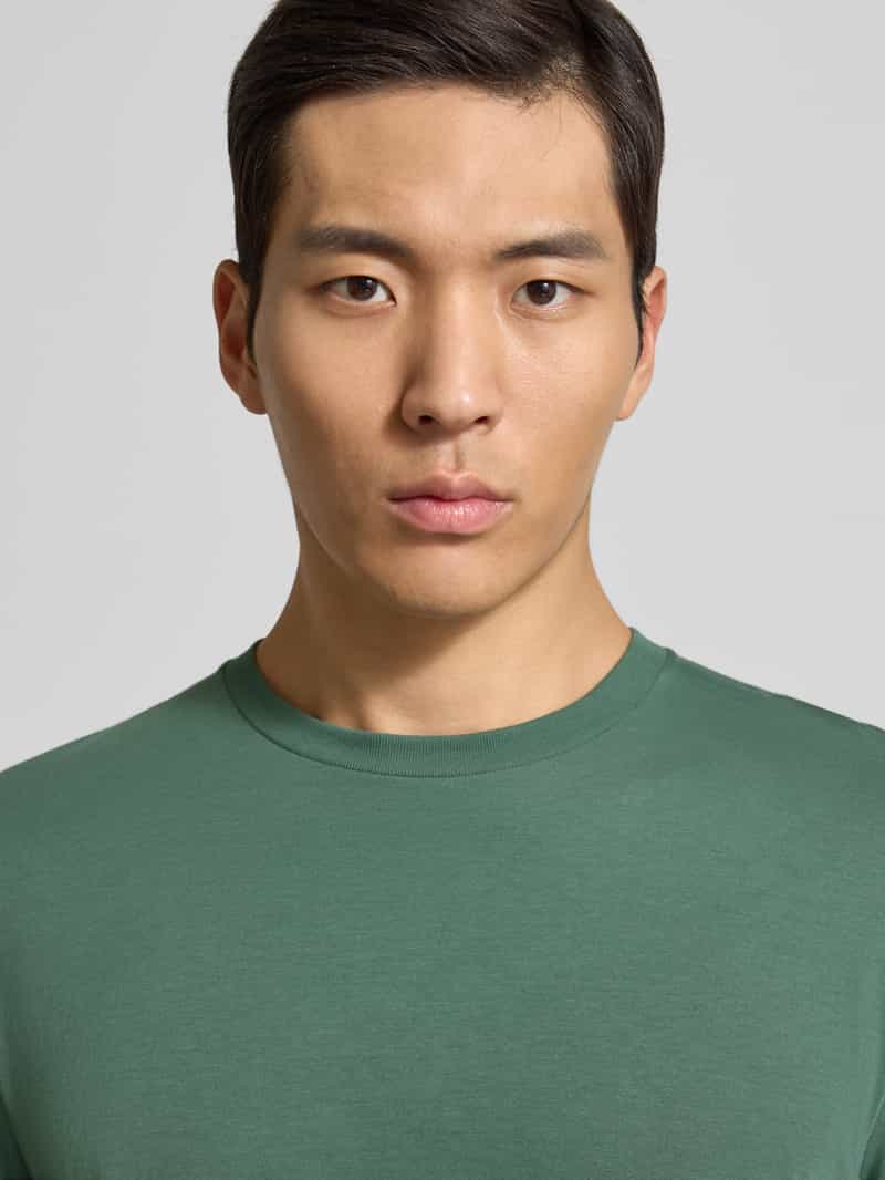 RAGMAN Shirt met lange mouwen en geribde ronde hals