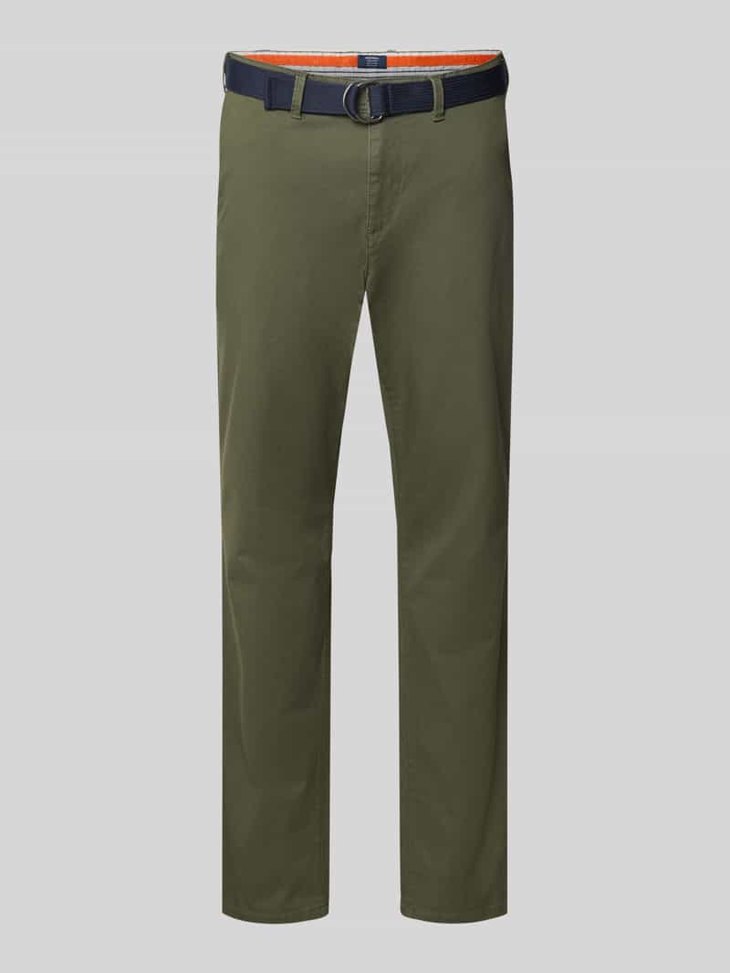 MCNEAL Slim fit chino met riem
