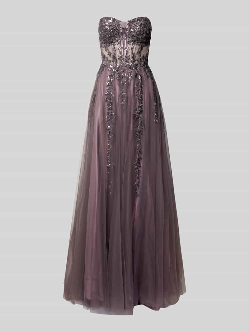 luxuar Avondjurk in off shoulder-look