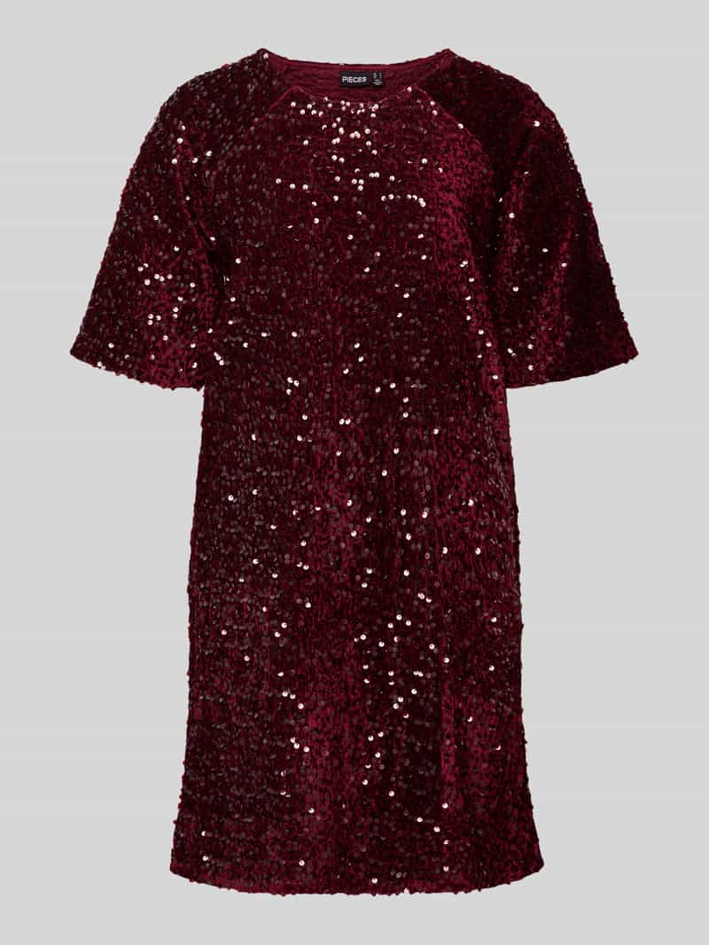 Pieces Smalle cocktailjurk met pailletten model 'KAM'