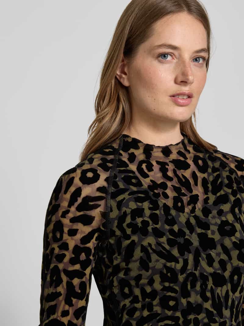 Marc Cain Midi-jurk met all-over dierenprint