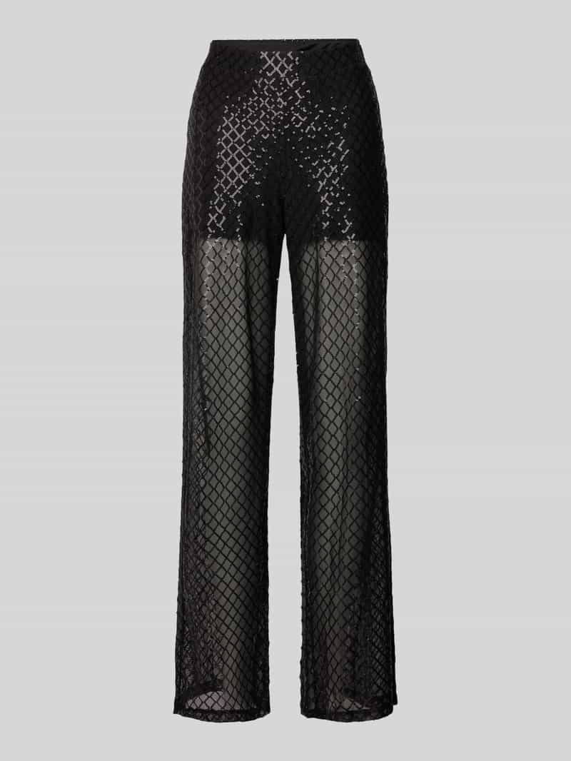 Vero Moda Loose fit mesh broek met pailletten, model 'SAFINA'