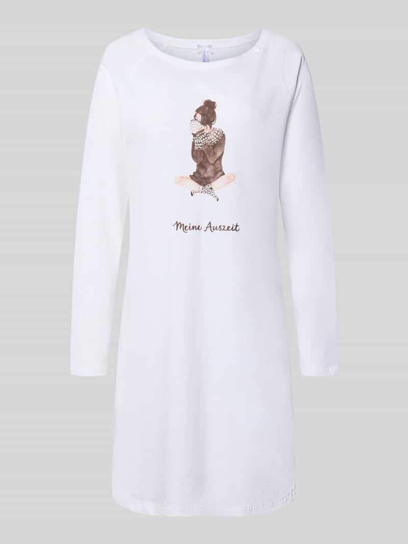 LOUIS & LOUISA Oversized nachthemd van puur katoen model 'Meine Auszeit'