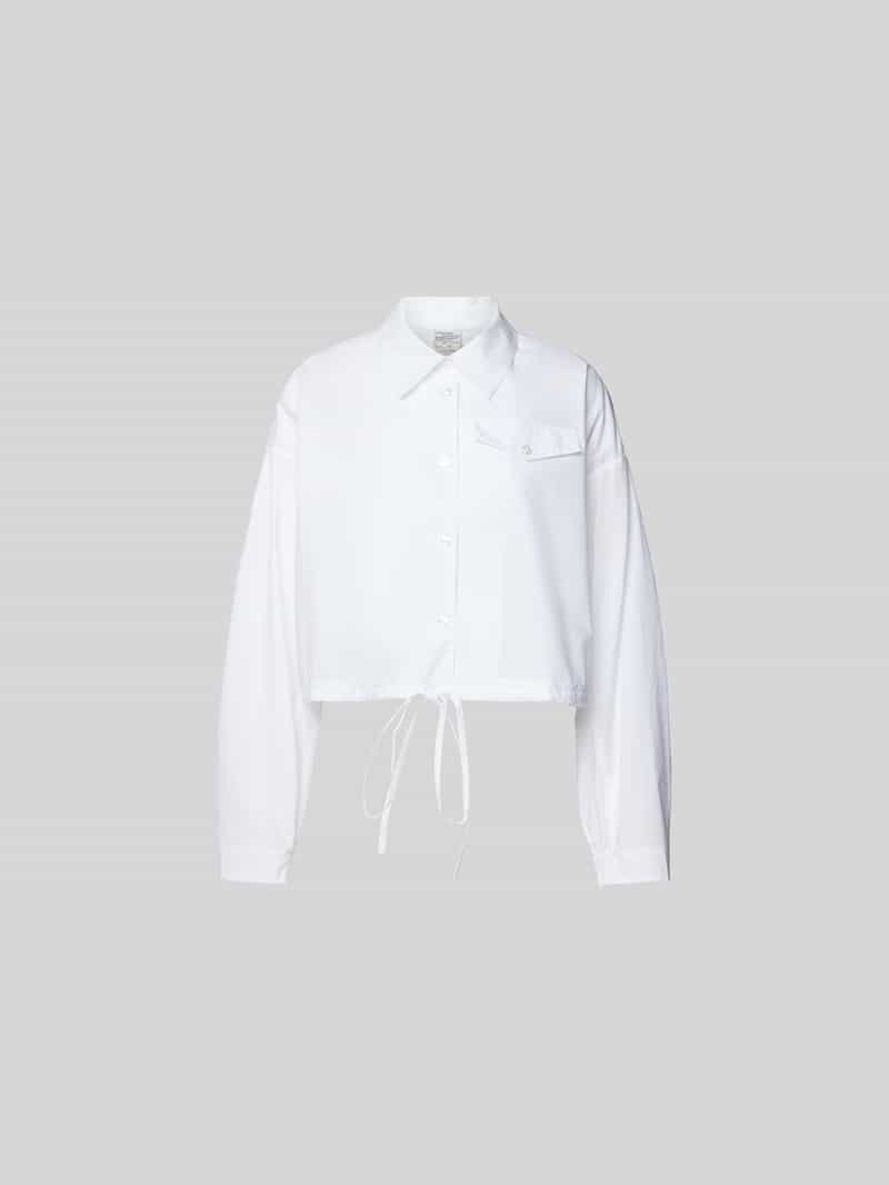 overhemdblouse met knoopsluiting