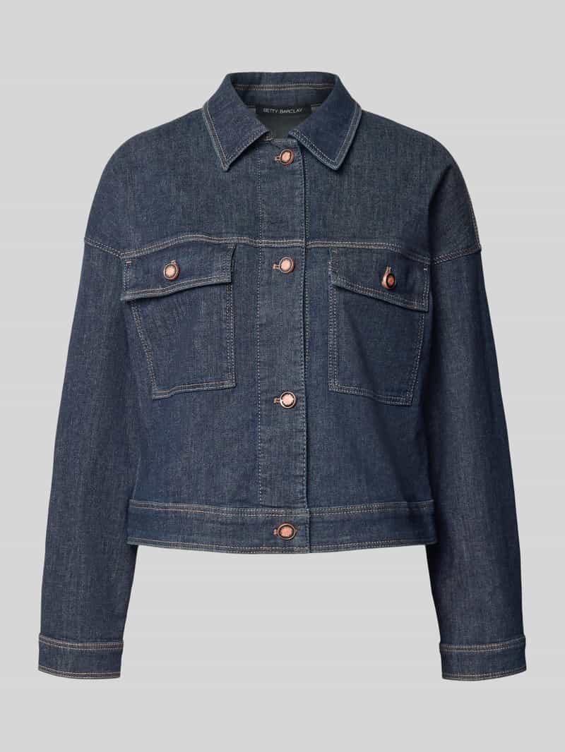 Betty Barclay Jeansjack met borstzakken