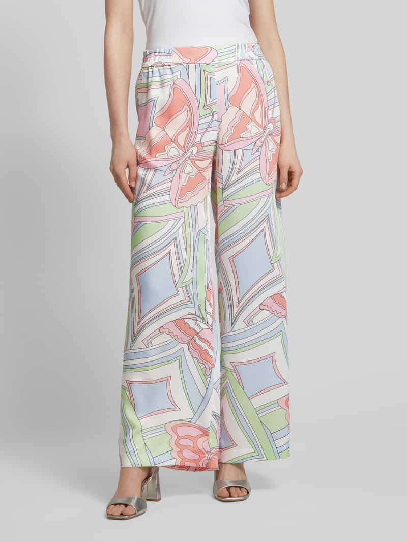 Broek met all-over motief, model 'ROSANNE' SEDUCTIVE