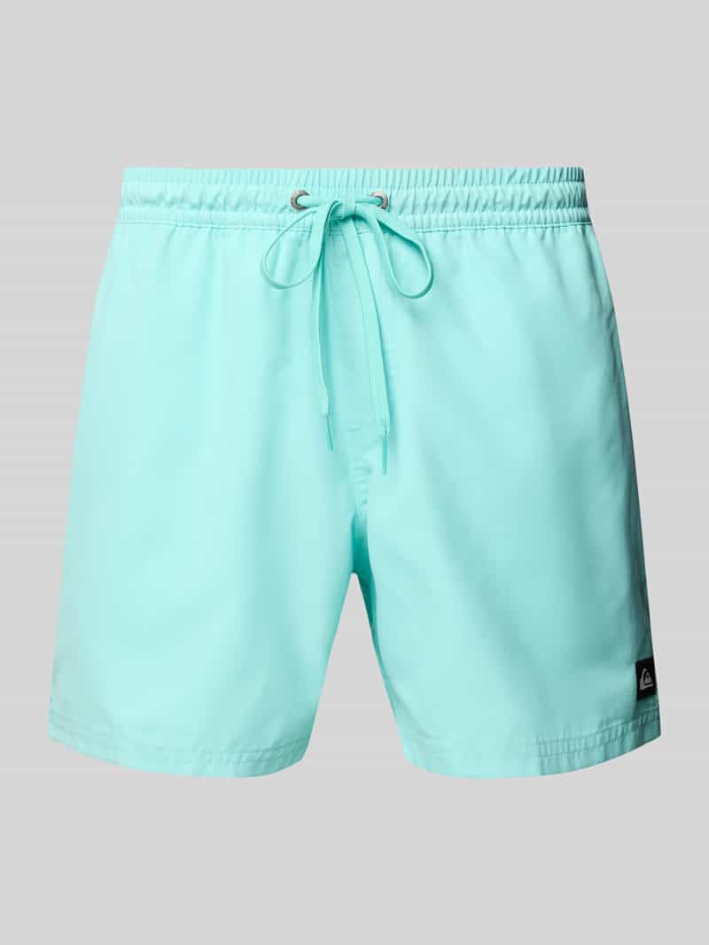 Quiksilver Zwembroek met labeldetail en elastische band