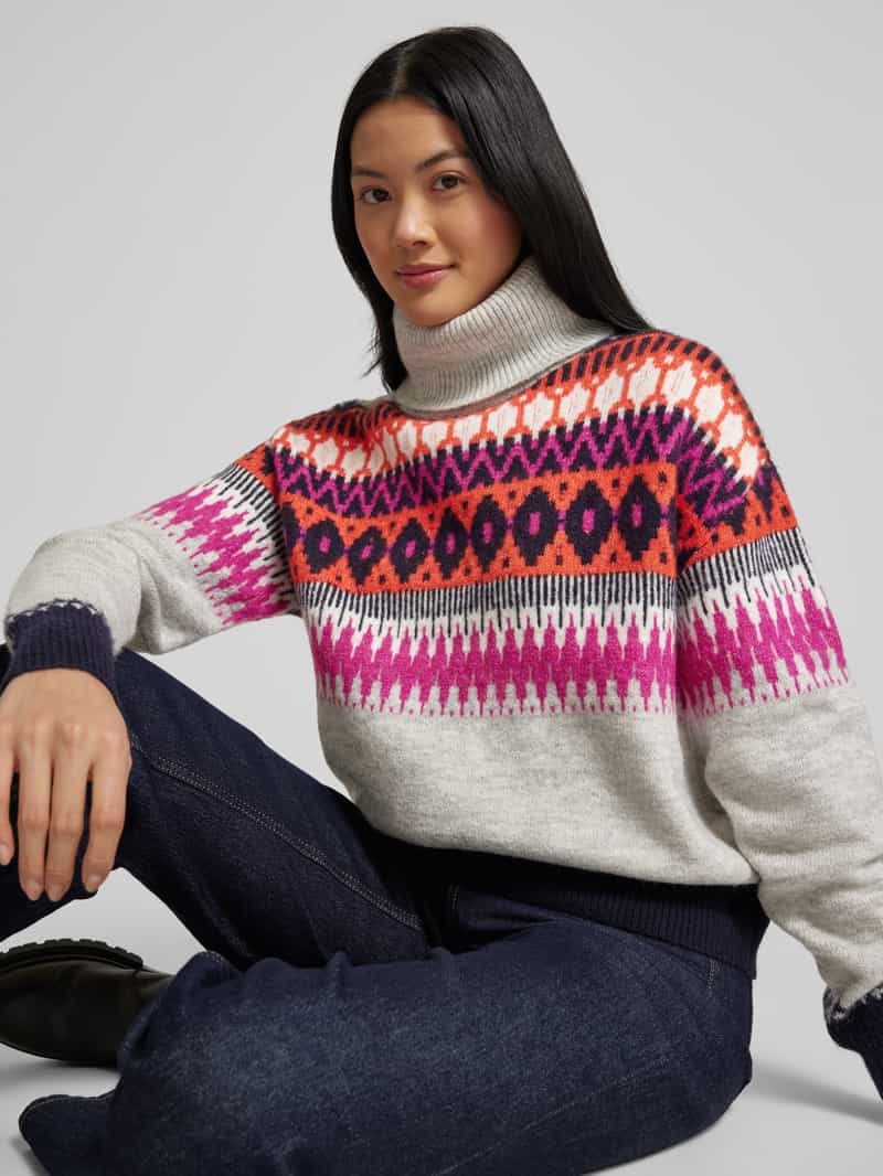 Christian Berg Woman Oversized gebreide pullover met col
