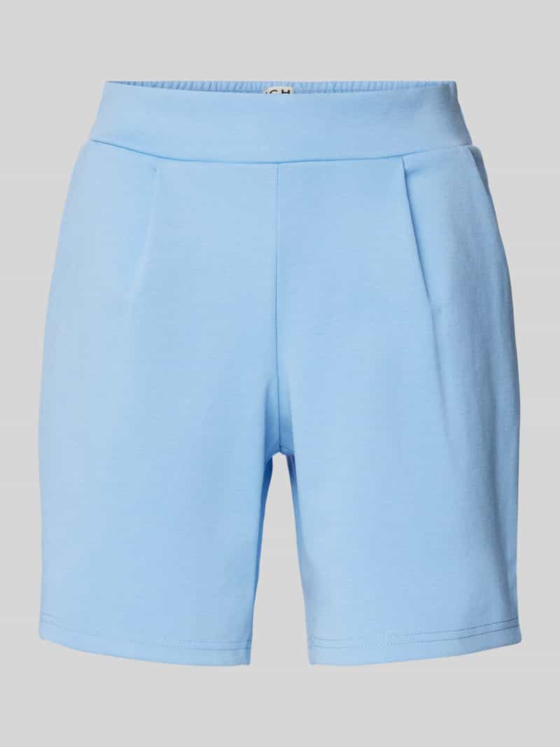 Ichi Regular fit korte broek met bandplooien model 'Kate'
