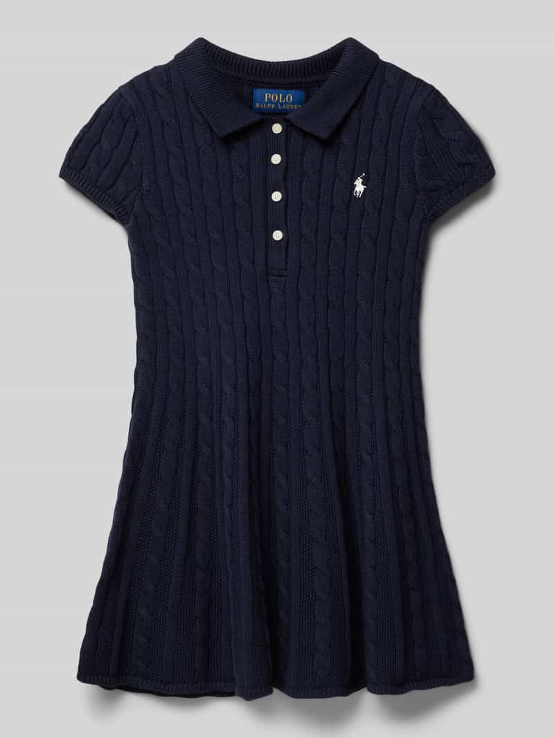 Polo Ralph Lauren Teens Gebreide jurk met kabelpatroon