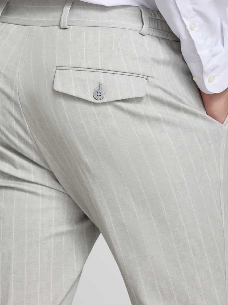 Zuitable Regular fit pantalon met bandplooien model 'DICLIFF Turn Up'